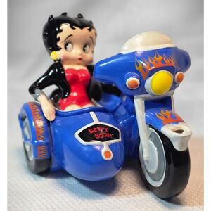 Betty Boop Motorcycle Sidecar Creamer Ceramic Figurine Collectible
